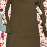 No Boundaries  Chocolate Long Sleeve Dress Photo 0