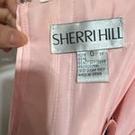 Sherri Hill Pink, Navy Empire Waist Strapless Mermaid Full Length Formal Gown 0 Photo 9
