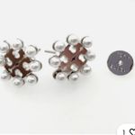 Tory Burch NWOT Kira Imitation Pearl Stud Earrings in Silver Photo 4