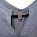 J.Crew Shirt Womens 4 Navy Blue Short Sleeve V Neck Blouse Business Casual Photo 2