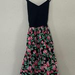 PINK - Victoria's Secret  Black Floral Mini Dress Stretch Casual Comfy Spring XS Photo 0