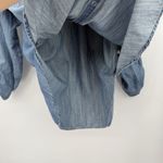 Rock & Republic Snap Button Blue Cotton Top Size Medium Y2k Style Photo 6