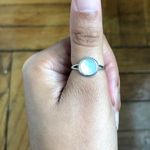 Moonstone Sterling Silver Ring Photo 1