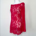 Victoria's Secret Victoria’s Secret Y2K Cherry Lace Bodycon Slip Photo 2