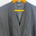 Dressbarn Collection Beaded Embellished Bell Cuff Dressy Cocktail Jacket SZ 16W Black Photo 2