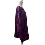 Indian Tropical Fashion Multicolored Free Size Floral Kaftan Loungewear Dress Purple Photo 3