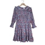 dra Womens M Nomi Puff Sleeve Smocked Dress NEW Blue Size M Photo 1