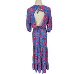 MISA Los Angeles Pippa Floral Tiered Maxi Dress Open Back in Night Blooms Photo 11