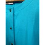 Quacker Factory NWT Quaker Factory Medium Top Cardigan Flamingos Blue Button Up 3/4 Sleeve Photo 8