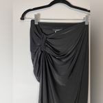 Forever 21  Black Sleek Side Cinch Maxi Slit Skirt Women’s Sz S NWT Photo 2