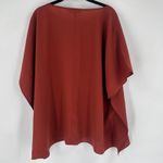 CROSBY by Mollie Burch XL Kendall Top Orange Drape Kaftan Top Lagenlook boxy Photo 4