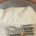 Roaman’s Jean Jacket White 18W Plus Size Photo 4