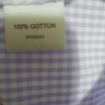 Van Heusen  L Lavender Checked Oxford Top Photo 6
