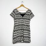 Tracy Reese Plenty by Black & White Geometric Print Shift Dress Size 10 Photo 2