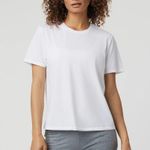 Vuori  Women's White Short Sleeve Tee Photo 0