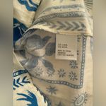 Calypso St. Barth Blue & White Button Up Collared Blouse Tyed Size M Photo 12