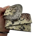 Urban Outfitters Western Southwest Snakeskin Leather Poly Blend Belt Small Photo 3