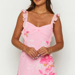 Beginning Boutique  Pink Dress Floral Photo 3