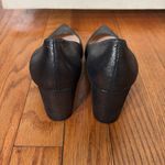 Jon Josef Block Heel Pointed Toe Leather Heels Black size 6 textured Photo 5