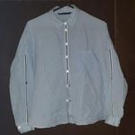 ZARA  medium blue oversized button-down shirt Photo 0