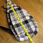 Vera Bradley  Essential Sling Backpack Crossbody Plaid Bag Red Blue Checked Photo 4