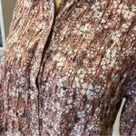 Pilcro and the Letterpress Pilcro by Anthropologie Pink Sasha Smocked Long Sleeve Button Down Top Women’s S Photo 8