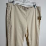 We The Free NWT Free People Penny Pull on Flare Jean Pants Ivory White Stretch Waist Size 32 Photo 2