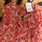 Zenobia Red and White Striped Tank Top Photo 3