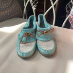 EastLand  Casio Fringe Moccasin Booties Blue‎ 7.5 Photo 3