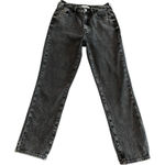 PacSun  Mom Jean Womens Size 26 Black Washed High Rise Slim Taper Denim Pants Photo 0