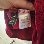 TFSDOD Elegant Burgundy Women's Keyhole Front Blouse NWOT Red Size 4X Photo 4