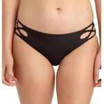 California Waves Caged Bikini Swim Bottom Black Photo 0