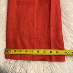 Outback Red  100% linen pants size 6 inseam 32” waist 32” flat color orange Photo 5