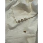 CHAPS  Womens Cream Turtleneck Sweater Long Sleeve Button Detail Size XL Photo 4