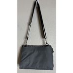 Steve Madden Jodie Crossbody Purse Bag Gray Quilted Nylon Adjustable Strap Logo Photo 1