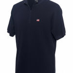 Ralph Lauren Polo  Womens 1/4 Zip Short Sleeve Top Size L Navy Blue Preppy Photo 0