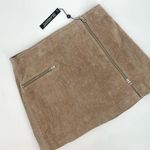 BLANK NYC NWT  Suede Leather Mini Skirt in Taupe Size 31 Photo 0