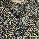 Loft Puff Shoulder Leopard Top Size Medium Photo 8