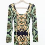 Alice + Olivia Womens Dress Size 0 Delora Printed Baroque Glam Maximalist Luxe Photo 3