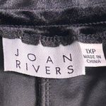 Joan Rivers ‎ Velvet Pull On Pants Black 1XP Photo 3