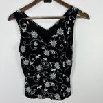Vintage Y2K Onyx Nite L Black Floral Embroidered Sparkle Fairy Grunge Whimsigoth Size L Photo 3
