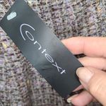 Context Lined Lavender Tweed Flirty Hem Skirt Purple Size 2 Photo 5