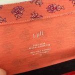 J Jill Women’s XL Orange Pima Slub Cotton Tee Patterned Stretchy Photo 1