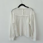 Current/Elliott White Long Sleeve Boho Blouse Photo 1