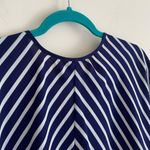 Mossimo Supply Co  Sheer Striped Tunic Blouse Coverup Navy Blue ~ Size S Photo 9
