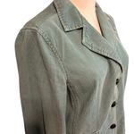 Mossimo Women's Corduroy SZ L Blazer Jacket Cotton 3 Button Teal Collar Preppy Green Size L Photo 5
