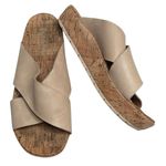 Kork-Ease Korks by  Joly Slide Strap Leather Sandal Platform S-434 Sz 7 Photo 0