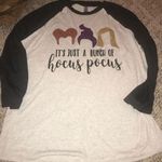 Hocus Pocus Baseball Tee Black Size M Photo 0