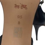 Coach Iliana Black Leather Ankle Strap Heels Size 9.5 Photo 5