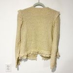 Lilly Pulitzer  Simora Cardigan Metallic Gold Tweed Fringe Medium Photo 5